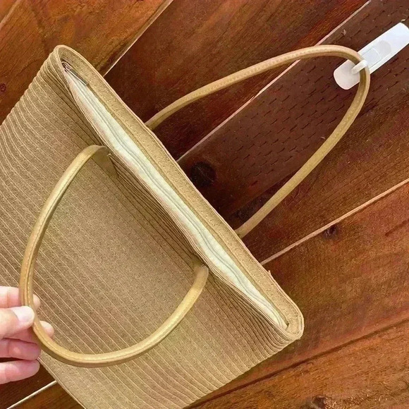 Spring Summer Woven Lined Bag NWOT - Picture 6 of 16